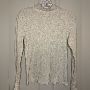 Frank & Oak Light Gray Turtleneck Sweater Size Large